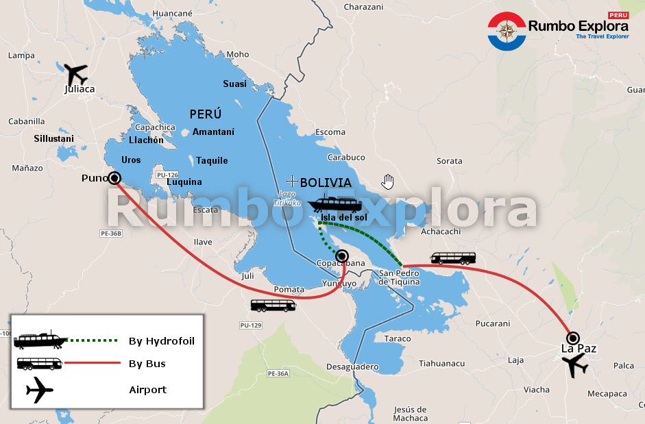 mapa aliscafo en